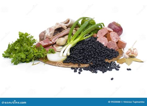 Feijoada Ingredients stock photo. Image of beans, vegetables - 9920088