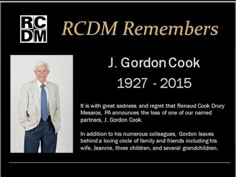 Remembering Gordon Cook - YouTube