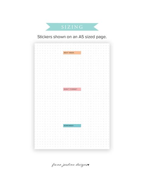 Printable Daily Planner Reminder Stickers Routine & Daily | Etsy