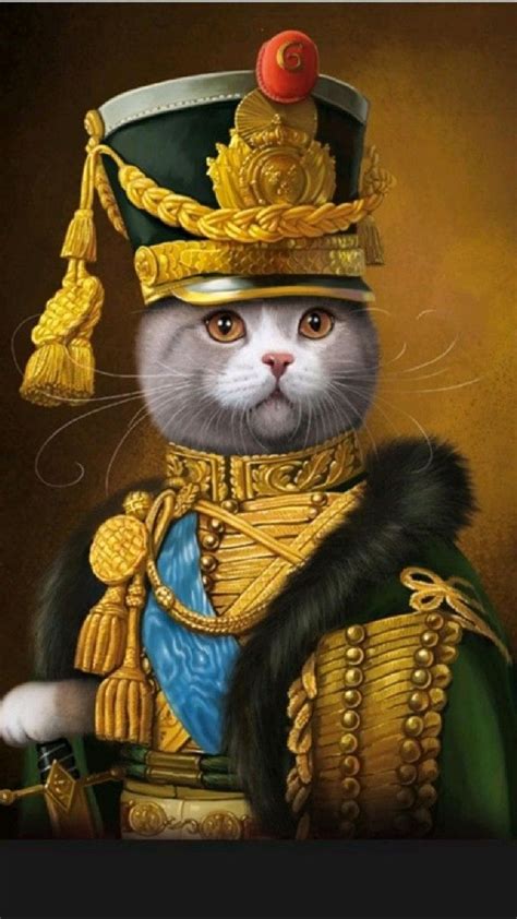 the king 👑 cat 🙀 cute illustration and design of animals | Animal portraits art, Cat art, Pet ...