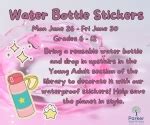 06/26/2023 | YA Water Bottle Stickers | Parker Memorial Library