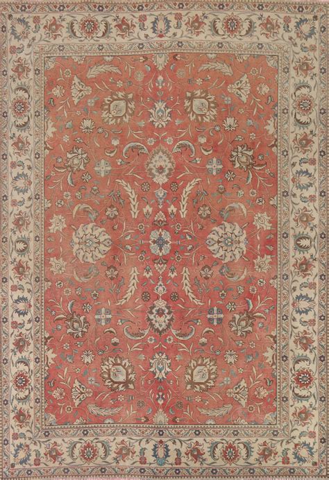 All-Over Floral Tabriz Persian Area Rug 8x10