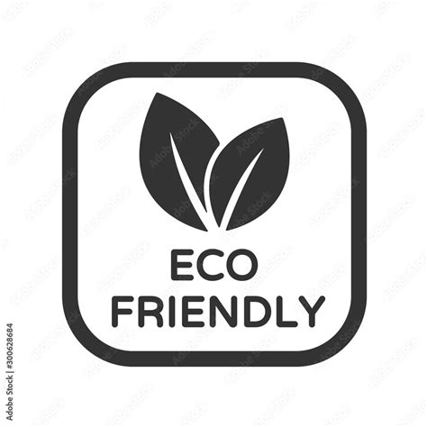 Eco friendly vector icon. Organic, bio, eco symbol. Eco product stock vector illustration with ...