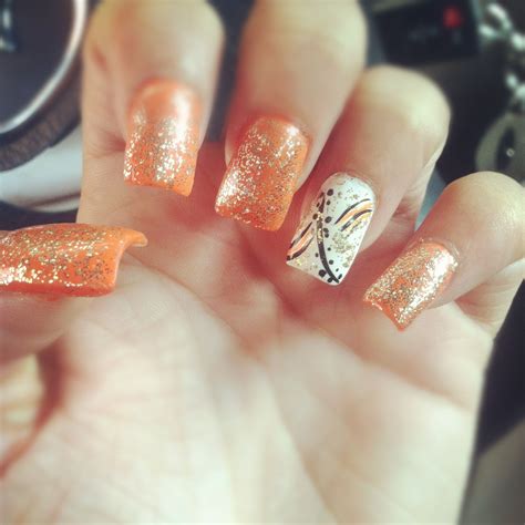 Fall orange nails 2012 | Nails, Fall orange nails, Orange nails