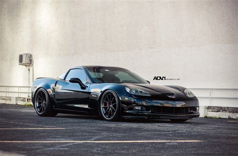 Striking Looks of Chevy Corvette Z06 Sitting on Black Custom Wheels ...