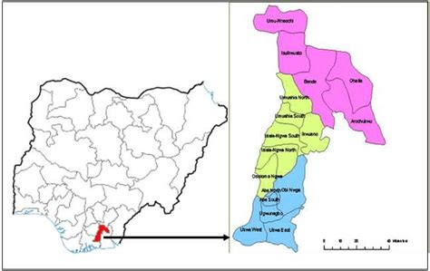 Map of Abia State, Nigeria [12] | Download Scientific Diagram