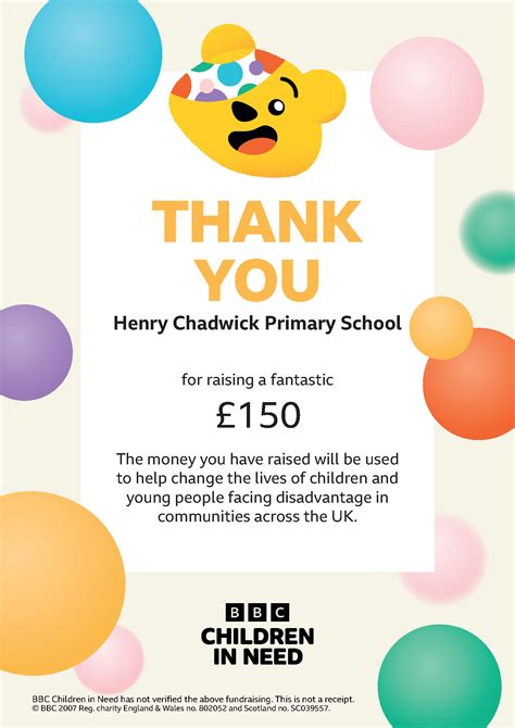 Children in Need 2023 – Henry Chadwick Primary School