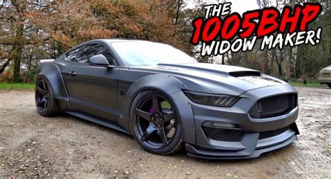 1,000 HP Widebody Ford Mustang Looks, Sounds And Goes Like Pure Evil | Carscoops