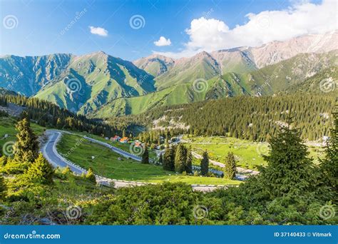 Nature Near Big Almaty Lake, Tien Shan Mountains in Almaty, Kazakhstan ...