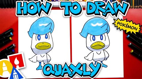 How To Draw Quaxly Pokemon - YouTube