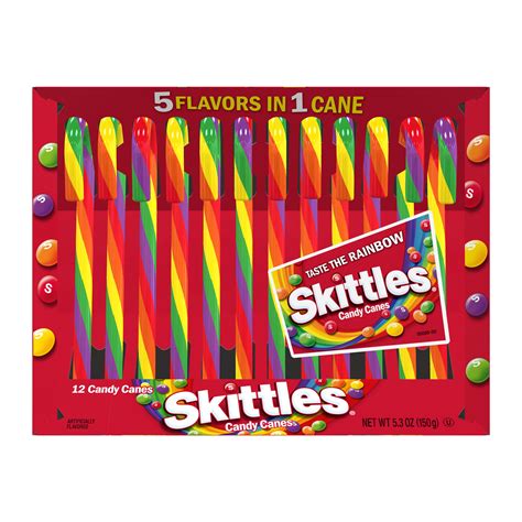 Skittles Holiday Candy Canes - Shop Candy at H-E-B