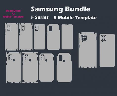 All Samsung Skin Template Vector Bundle 111 Mobile - ARMOBILESKIN