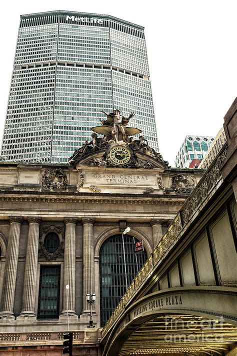 Pershing Square Plaza in New York City Photograph by John Rizzuto - Pixels