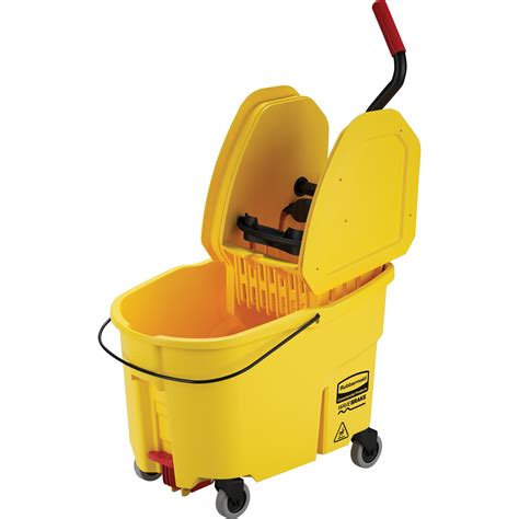 Rubbermaid Commercial, RCP757688YW, WaveBrake Combo Mop Bucket, 1 Each, Yellow - Walmart.com ...