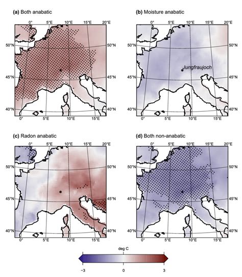 Daily maximum temperature anomalies for months with anabatic flows... | Download Scientific Diagram