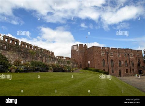 The gardens of the historic Shrewsbury Castle in Shropshire, UK Stock Photo - Alamy