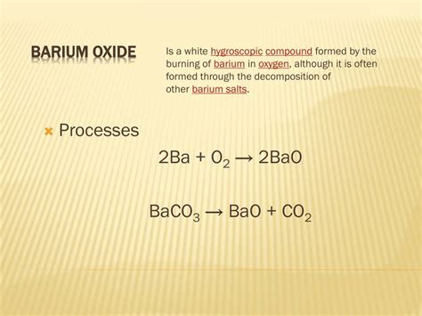 PPT - Making of Barium oxide PowerPoint Presentation, free download ...