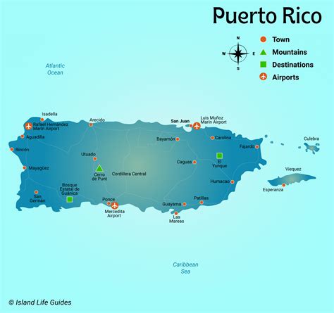 Puerto Rico Map | Island Life Caribbean