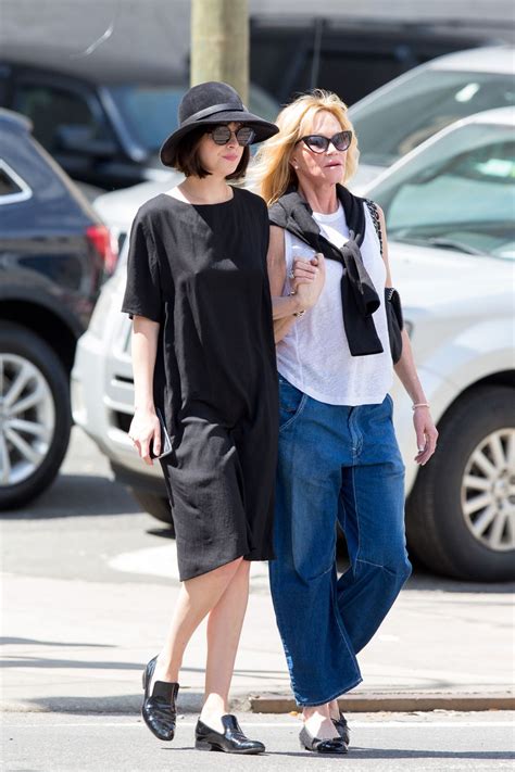 Dakota Johnson - With Her Mother Melanie Griffith Walking Around Tribeca in NY, May 2015