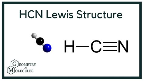 HCN Lewis Structure (Hydrogen Cyanide) - YouTube