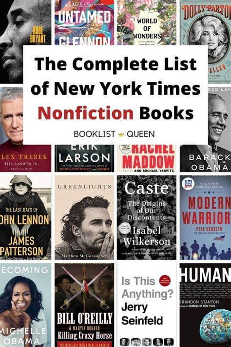 The Complete List of New York Times Nonfiction Best Sellers | Booklist ...