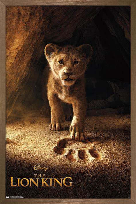 Disney The Lion King - Simba One Sheet Wall Poster, 14.725" x 22.375", Framed - Walmart.com