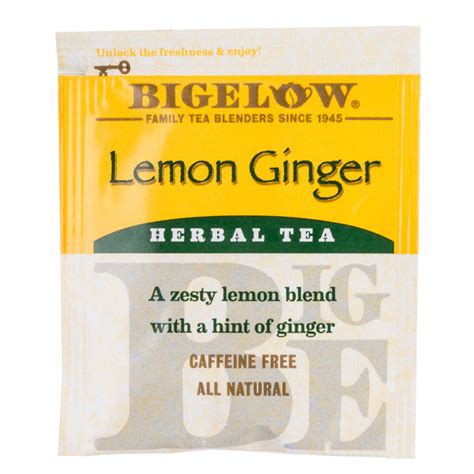 Bigelow Lemon Ginger Herb Tea - 28 / Box