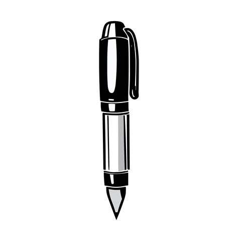 Pen black and white Clipart transparent background 24029970 PNG
