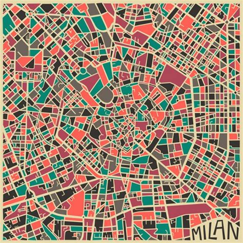 Creative Visual Art | Modern Abstract City Maps