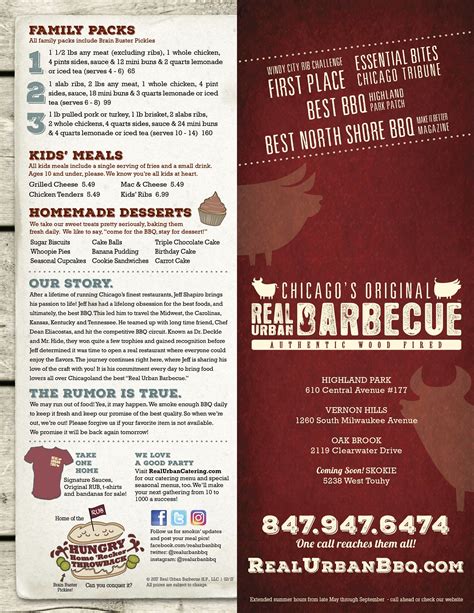 Real Urban BBQ Unveils New Menu with Ten All-New Items | Chicago Food Magazine