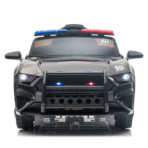 Kids Ride On Toys Police Car, URHOMERPO 12 Volt Ride on Cars with Remote Control, Power 4 Wheels ...