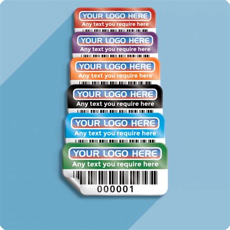 Barcode Asset Labels - Small - Design 5 - Asset Labels from StayMarked.co.uk UK