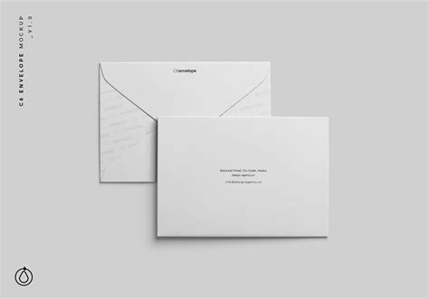 C6信封外观设计样机模板 C6 Envelope Mockup – 设计小咖