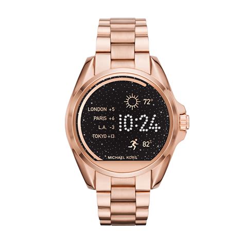 Michael Kors Access Bradshaw Rose Gold Tone Bracelet Smartwatch