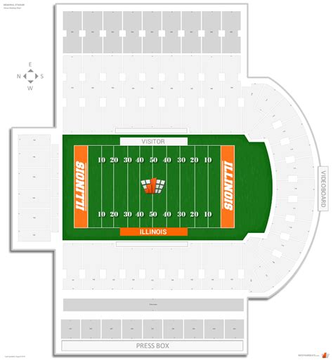 Memorial Stadium Seating Chart With Row Numbers | Elcho Table