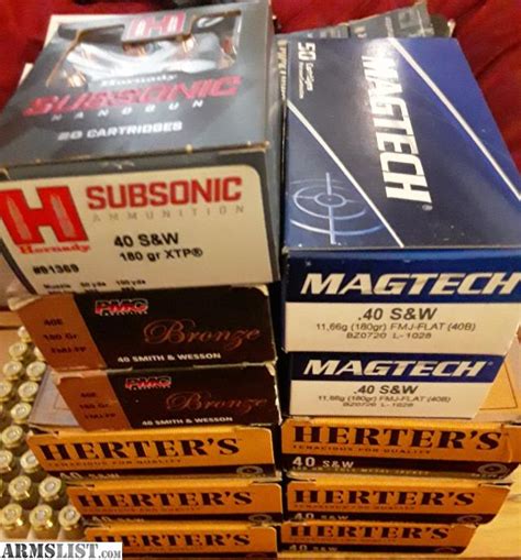 ARMSLIST - For Sale: .40 cal ammo