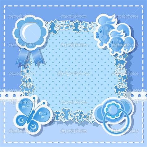 Baby Boy Shower Background Clipart Blue