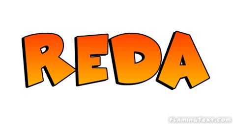 Reda Logo | Free Name Design Tool from Flaming Text