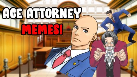 REACTING to ACE ATTORNEY MEMES! - YouTube