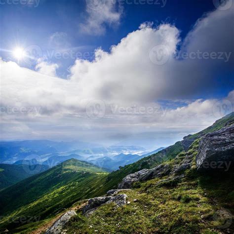 Beautiful sunny mountain landscape 15299482 Stock Photo at Vecteezy