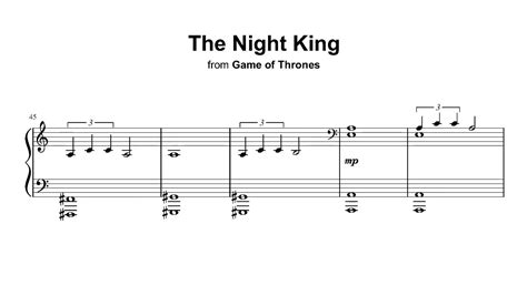 Game Of Thrones Sheet Music Piano Free - Game Of Thrones Easy Piano ...