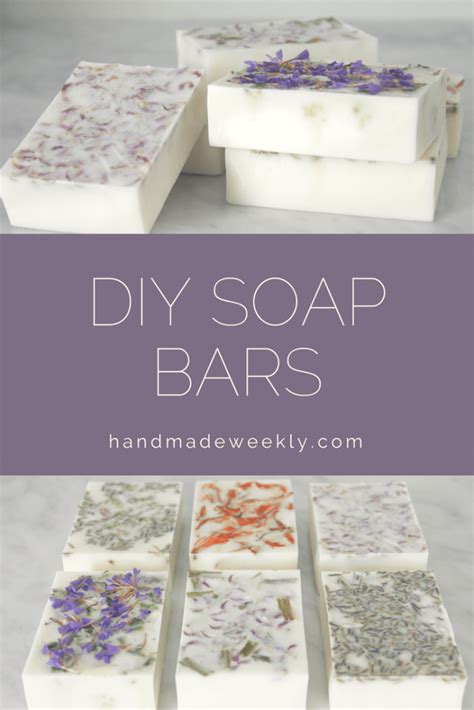 DIY Floral Soap Bars - Handmade Weekly DIY Floral Soap Bars