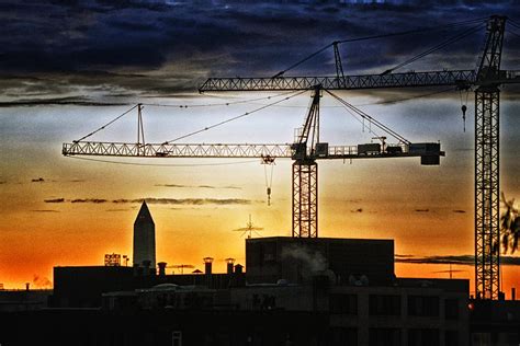 Washington Monument Cranes Photograph by Bill Swartwout