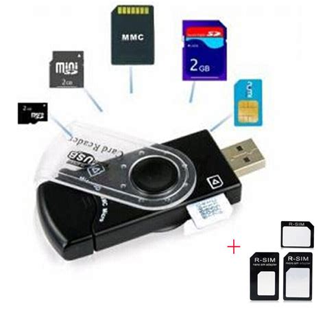 USB SIM Card Editor Back up Reader Adapter & Micro SD SDHC MMC All in one Reader | eBay