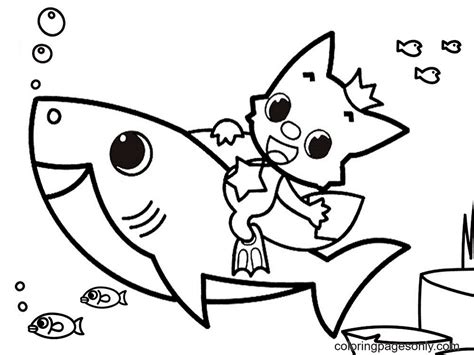 Pinkfong Baby Shark Sheets Downloads Coloring Pages