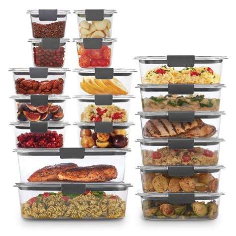 Rubbermaid Brilliance Storage 44-Piece Plastic Lids | BPA Free, Leak ...