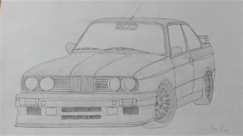 Bmw E30 Outline Drawing