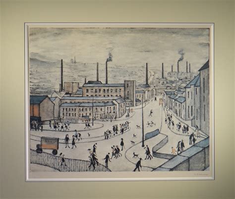 L.S.Lowry, signed limited edition print, huddersfield