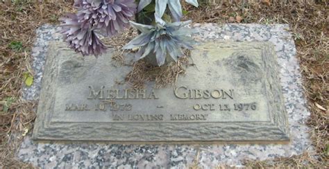 Melisha Morganna Gibson (1972-1976) - Find a Grave Memorial