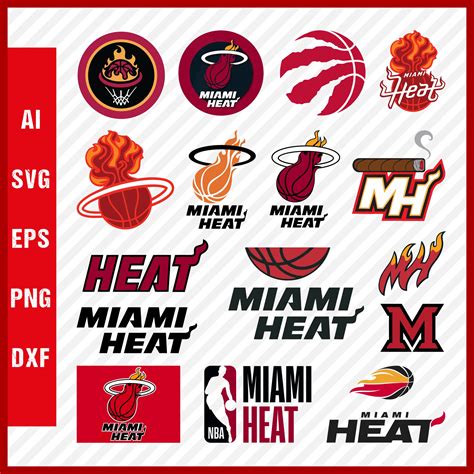 Miami Heat Logo SVG, Miami Heat SVG Cut Files, PNG Logo - Inspire Uplift